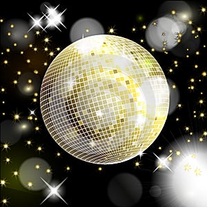 Abstract background with disco ball