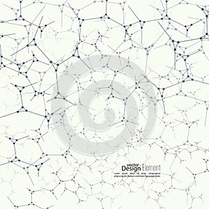 Abstract background with DNA molecule structure