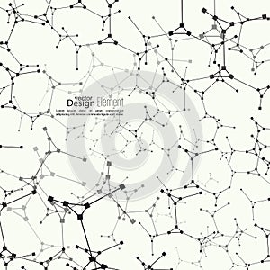 Abstract background with DNA molecule structure