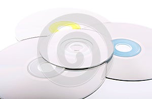 Abstract background of DVD's