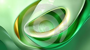 Abstract background with a dynamic design using 3D modeling technique. Multiple overlapping mother-of-pearl