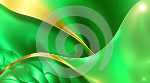 Abstract background with a dynamic design using 3D modeling technique. Multiple overlapping mother-of-pearl