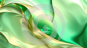 Abstract background with a dynamic design using 3D modeling technique. Multiple overlapping mother-of-pearl