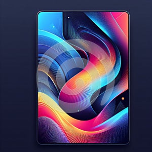 Abstract background with dynamic effect. Creative design poster with vibrant gradients.