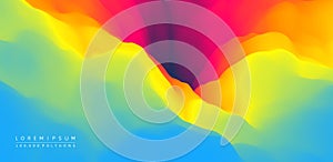 Abstract background with dynamic effect. Motion vector Illustration. Trendy gradients. Can be used for advertising, marketing,