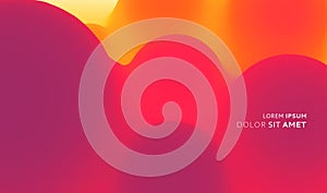 Abstract background with dynamic effect. Motion vector Illustration. Trendy gradients. Can be used for advertising, marketing,