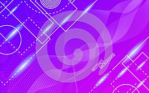 Abstract background. Dynamic glowing shapes. Trendy design. Bright color backdrop. Random lines composition. Vector