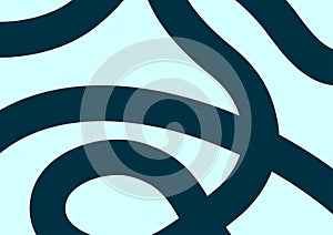 Abstract background with dynamic linear waves and circular design elements