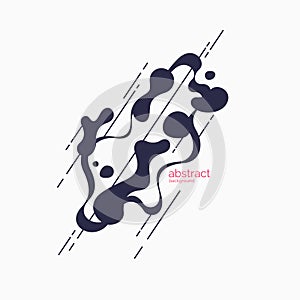 Abstract background with dynamic waves. Vector illustration