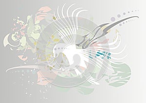 Abstract background with an eagle