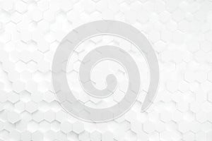 Abstract background. Embossed Hexagon.