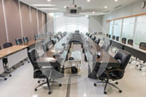 abstract background of empty modern boardroom, meeting office room