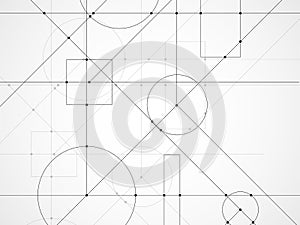 Abstract background of engineering drawing