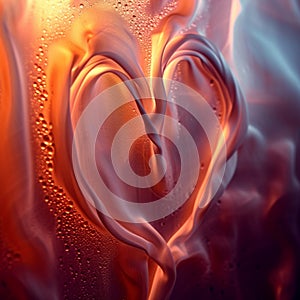 Abstract background evokes feelings of love with subtle nuances photo