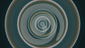 Abstract background with expanding hypnotic circles. Animation. Concept of hypnosis and mind control, endlessly flowing