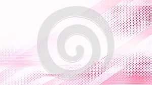 Abstract Pink and White Diagonal Halftone Pattern Background