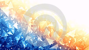 Abstract Geometric Triangle Background with Gradient Colors