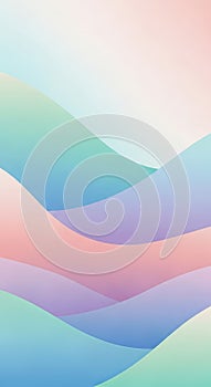 Pastel Gradient Wavy Abstract Background