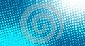 Abstract Blue and Cyan Halftone Dot Pattern Background with Gradient Effect texture