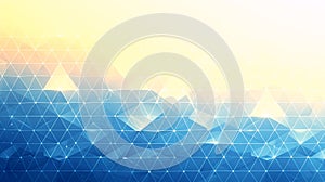Abstract Geometric Gradient Background with Network Overlay