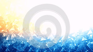 Abstract Geometric Network Background with Gradient Light