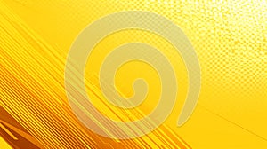 Abstract Yellow Gradient Background with Diagonal Lines and Grid Pattern