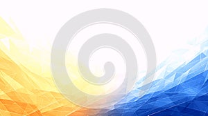 Abstract Geometric Gradient Background - Yellow to Blue