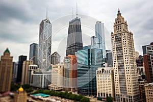Buildings abstract background photo