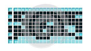 Blue Digital Pixel Grid Background, vector design Generative AI