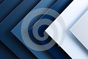 Abstract background blue white gradient paper layers texture design concept created with ai.