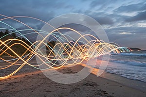 Abstract blurred light