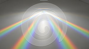 Abstract Rainbow Light Rays Dispersion Background