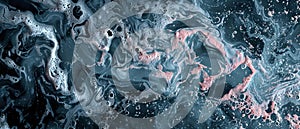 Abstract Bubbles Background Texture - Blue And Pink