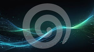 abstract background featuring digital data streams flowing across the screen
