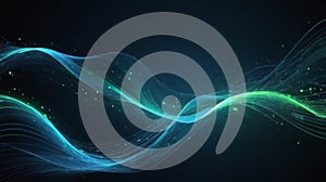 abstract background featuring digital data streams flowing across the screen