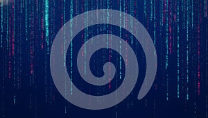 Digital Rain Abstract Background