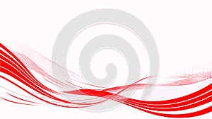 Dynamic Red Waves Abstract Background