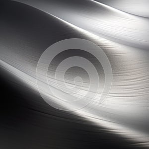 Abstract Curved Wall In Silver, Black, And White photo