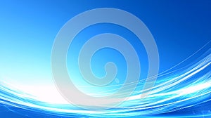 Abstract Blue Light Streaks Background
