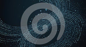 Abstract Digital Data Flow Vortex