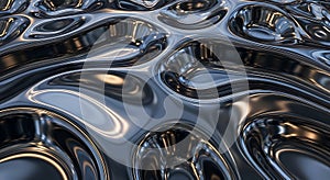 Abstract Liquid Metal Surface Background