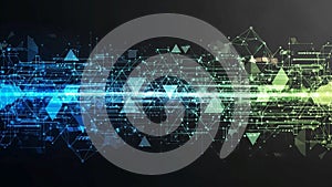 Abstract background featuring a network of interconnected geometric