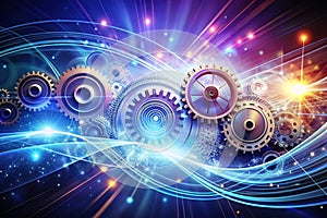 Fantasy abstract technology background