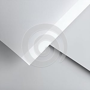 Minimal White Paper Layers with Texture Background AI Generated