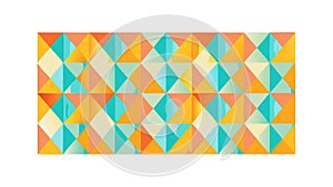 Colorful Geometric Triangle Pattern, vector design Generative AI