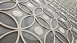 Abstract geometric pattern background in 3D texture, modern design element. Stock Photo, Generative AI