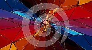 Abstract Shattered Glass Background