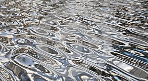 Shimmering Silver Fluid Texture Background