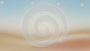 Soft Gradient Abstract Background With Subtle Hanging Lights