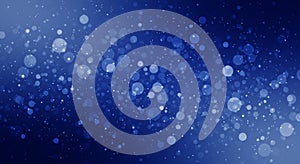 Abstract background featuring variously sized circular bokeh lights against a photo